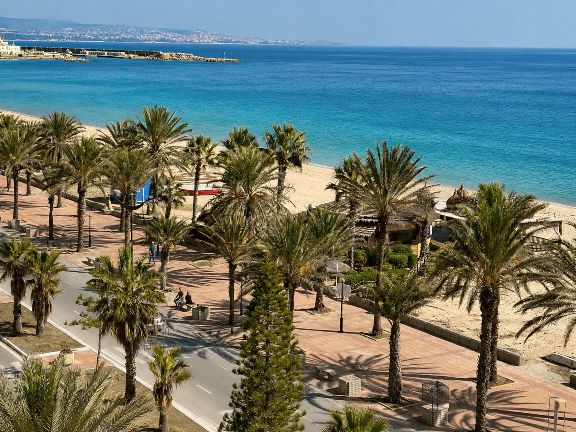 Le front de mer de Yasmine Hammamet